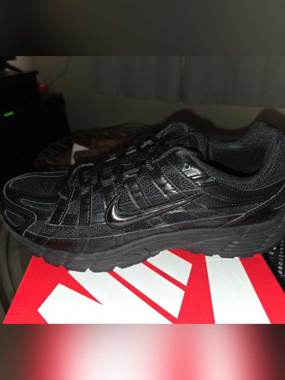 Nike Men's P6000 Black Mesh & Synthetic Trainer